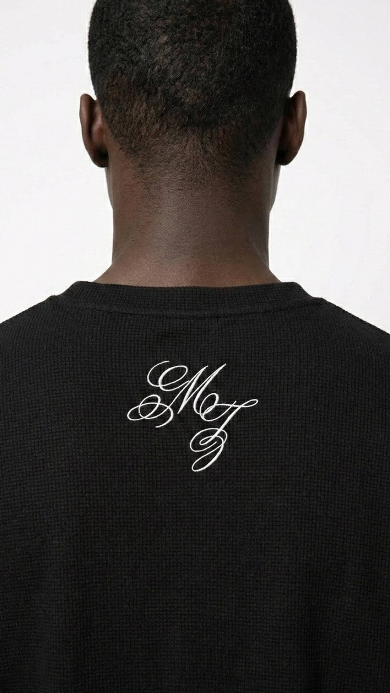 Cursive Waffleknit Longsleeve